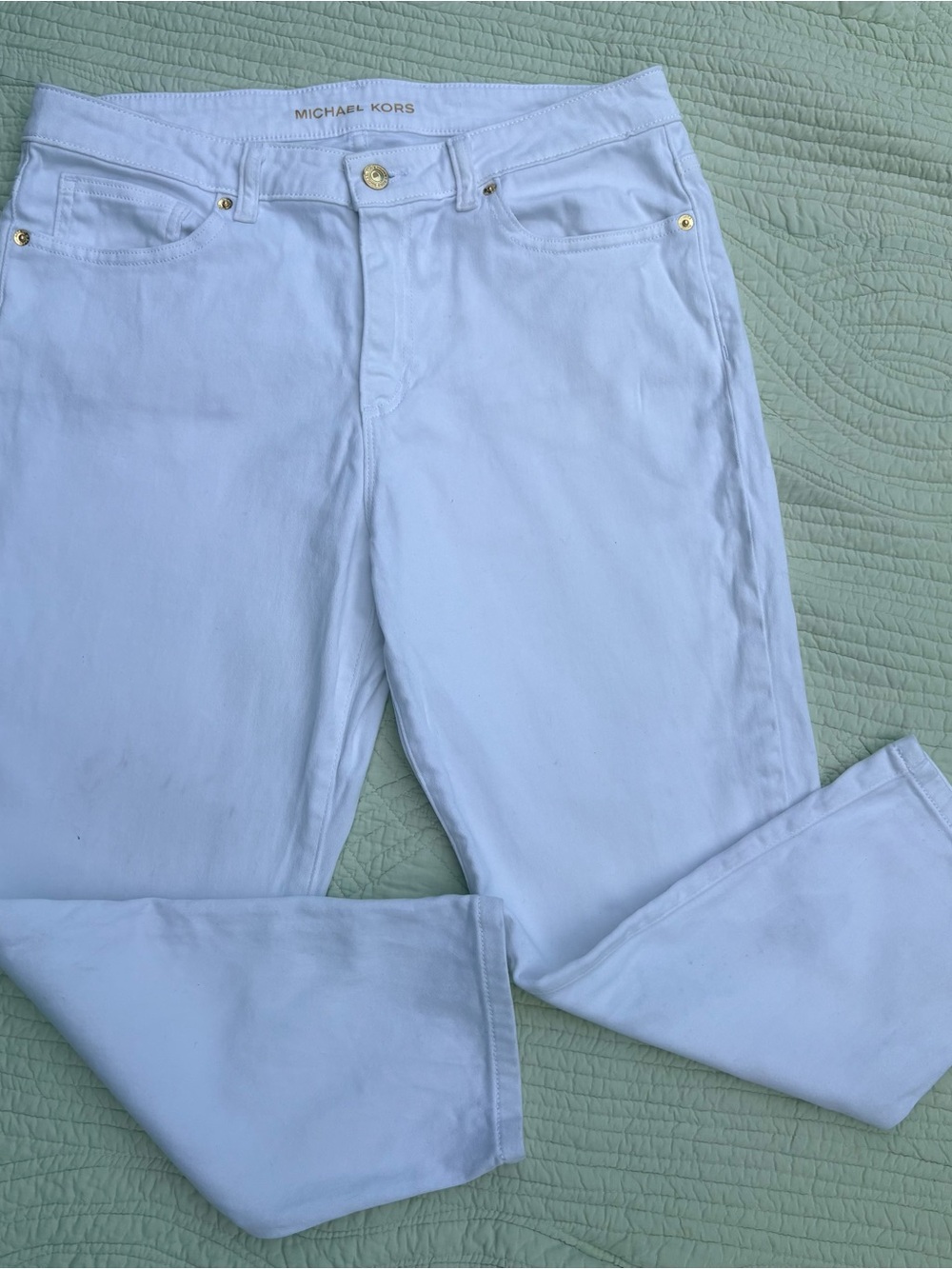 Michael Kors White Women's Jeans - Classic Slim Fit size 12